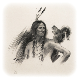 Hiawatha and his little friend, Adjidaumo